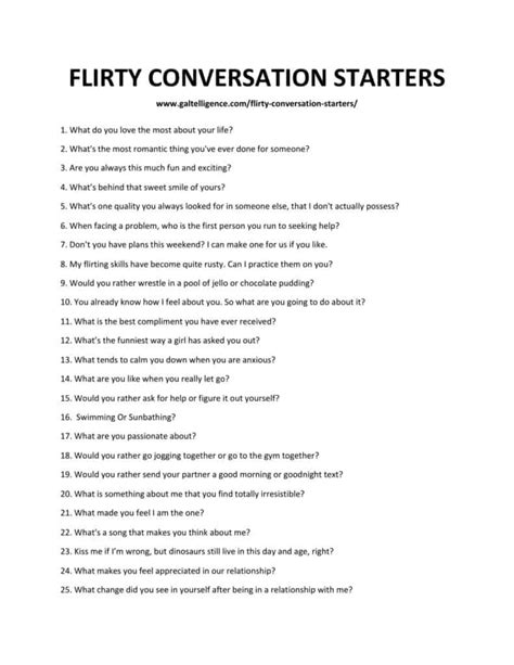 best flirty conversation starters.